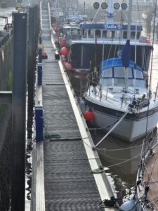 Eyemouth Harbour boosts operations with £166k investment  in ‘mega’ shore power upgrade, a new crane and Seabins. 1